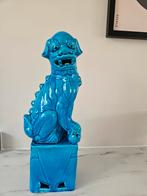 Foo dog beeld leeuw blauw 33 cm hoog, Ophalen, Zo goed als nieuw