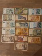 16 bankbiljetten buitenland, Bankbiljetten, Buitenland, Verzenden