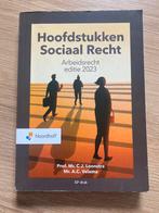 Hoofdstukken Sociaal Recht- Arbeidsrecht nieuwste editie, Boeken, Ophalen of Verzenden, Zo goed als nieuw, HBO