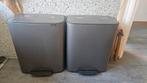 Brabantia bo touch bin prullenbakken - set van 2, Ophalen, Gebruikt, 50 tot 75 cm, 40 liter of meer