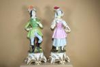 Stel antieke Porcelaine de Paris beelden 19e eeuw, Antiek en Kunst, Antiek | Porselein, Ophalen of Verzenden