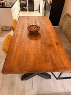 Mangohouten eettafel 200x100, Ophalen, 200 cm of meer, 50 tot 100 cm, Zo goed als nieuw