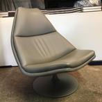 Artifort F510 510 F511 511 design fauteuil stoel grijs leer, Ophalen, Gebruikt, Metaal, Nvt