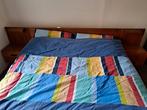 Vintage bed. Jaren 60., Ophalen, Gebruikt, Tweepersoons, 140 cm