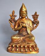 Vuurverguld bronzen beeld ve Tibetaanse lama, Gelugpa, Nepal, Ophalen of Verzenden