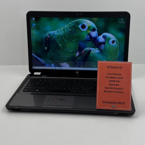 HP Pavilion G7 Laptop | Intel Pentium CPU B960 2.2GHz 128GB, Computers en Software, Windows Laptops, Gebruikt, SSD, 2 tot 3 Ghz