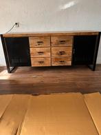 Dressoir 200 cm - Mangohout & Metaal, Huis en Inrichting, Kasten | Dressoirs, Gebruikt, 150 tot 200 cm, Ophalen of Verzenden, Metaal