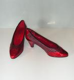 Rood / Zwarte Pumps, Schoenen met lage hakken, ., Ophalen of Verzenden, .