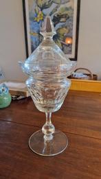 Antieke kristallen gemberpot op voet, Ophalen of Verzenden