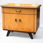 Vintage Nachtkastje | mid century nightstand | retro meubels, 45 tot 65 cm, Niet bekend, Minder dan 55 cm, Hout