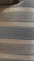 Beige/Zwarte Stoffen Fauteuil, Ophalen, Gebruikt, Stof, 75 tot 100 cm