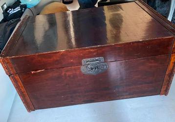 2x Houten kisten  beschikbaar voor biedingen