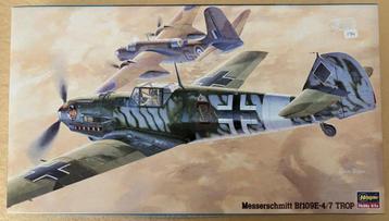 Hasegawa Messerschmitt Bf109E-4/7 Trop. Schaal 1:48. ZGAN beschikbaar voor biedingen