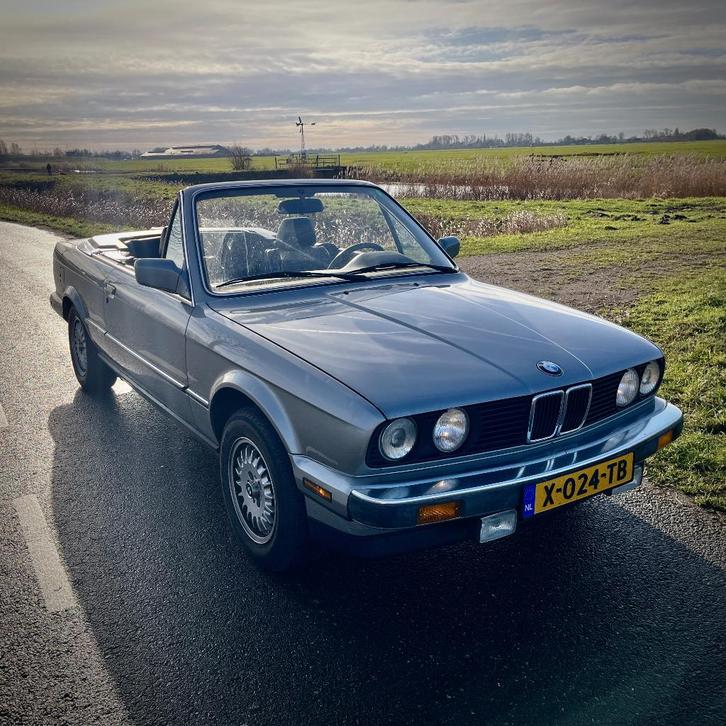 BMW E30 325i Cabriolet 1988 Lachssibler | Leder | USA model, Auto's, BMW, Particulier, 3-Serie, ABS, Airbags, Airconditioning