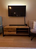 Tv meubel mango hout L130xD45xH46, 100 tot 150 cm, Ophalen of Verzenden, Zo goed als nieuw, Minder dan 100 cm