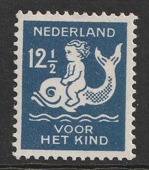 228P1 1929 Kinderzegels met plaatfout MNH, Ophalen of Verzenden, T/m 1940, Postfris