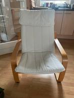 Fauteuil IKEA Poäng, Huis en Inrichting, Ophalen, Gebruikt, Wit, Eén