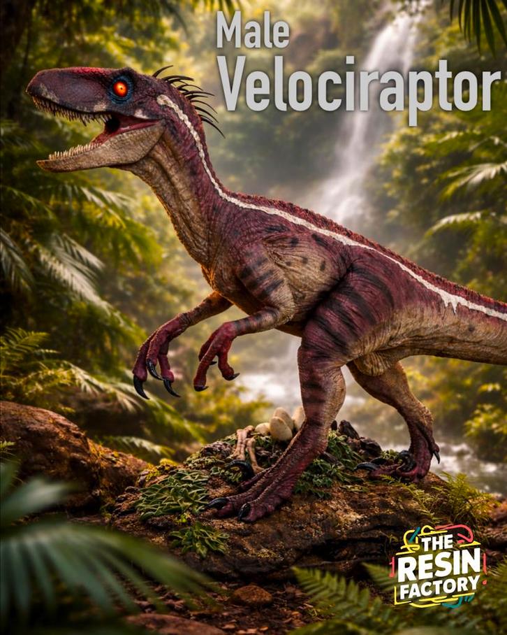 Velociraptor statue 105cm!, Verzamelen, Beelden en Beeldjes, Zo goed als nieuw, Ophalen of Verzenden