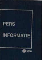 Saab pers  informatie met foto's en papier werk, Verzamelen, Ophalen of Verzenden, Gebruikt, Auto's