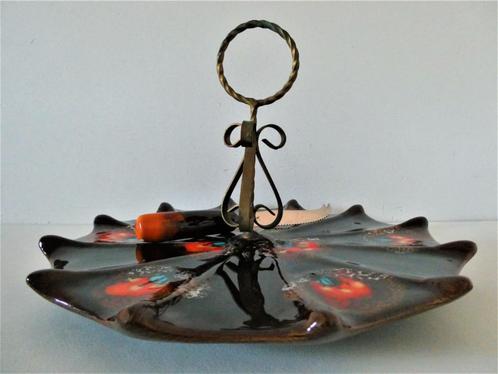 Vintage Vallauris kaasschaal kaasmes paraplu serveerschaal, Antiek en Kunst, Antiek | Keramiek en Aardewerk, Ophalen of Verzenden