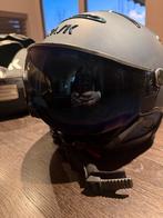 Donkerblauwe skihelm met vast visier . Kask, Ophalen of Verzenden, Gebruikt, Minder dan 100 cm, Overige merken