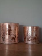 Windlichten met hertpatroon, Ophalen