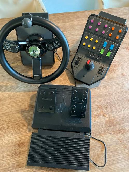 Logitech G Saitek Farming Simulator Set, Computers en Software, Joysticks, Gebruikt, Ophalen of Verzenden