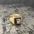14k gouden ring heren prachtig model, Sieraden, Tassen en Uiterlijk, 20 of groter, Heer, Ophalen of Verzenden, Zo goed als nieuw