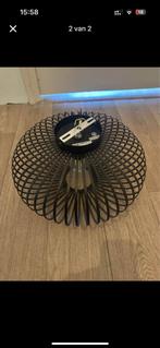 2x Zwarte Plafondlamp - Modern Design, Ophalen of Verzenden, Zo goed als nieuw, Metaal, Minder dan 50 cm