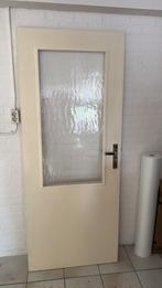 Binnendeur met glas erin, Ophalen, 80 tot 100 cm, Binnendeur, Glas
