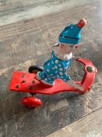tin toys clown op fiets, Ophalen of Verzenden