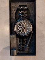 Curren black steel heren horloge, Ophalen of Verzenden, Nieuw, Zwart, Android