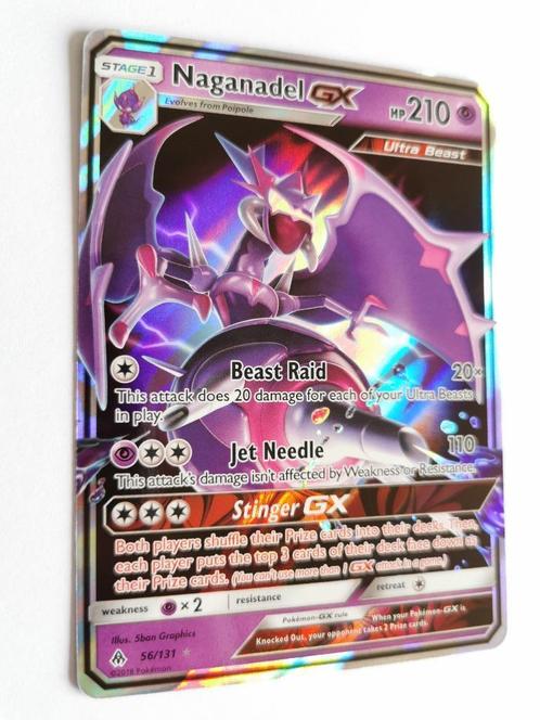 Pokémon - Forbidden Light - Naganadel - 56/131 - GX, Hobby en Vrije tijd, Verzamelkaartspellen | Pokémon, Zo goed als nieuw, Losse kaart