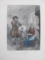 Zuiderzee - antieke gravure, Antiek en Kunst, Ophalen of Verzenden