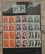 Postzegels Nederland (1943-'44) blokken, Ophalen of Verzenden