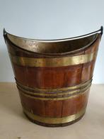 Antieke mahoniehouten thee emmer, Ophalen of Verzenden