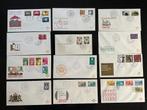 218 verschillende FDC's tussen E63 en E262, Ophalen of Verzenden, Onbeschreven, Nederland