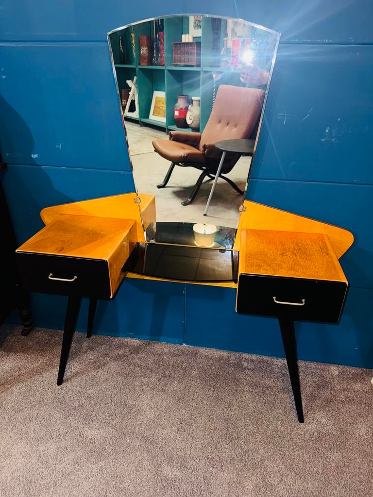 Retro vintage dressing table kaptafel vanity table, Ophalen, A, A, A