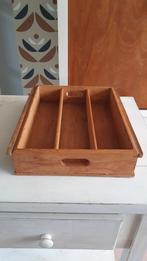 Brocante houten bestekbak  30 x 25 cm., Ophalen of Verzenden