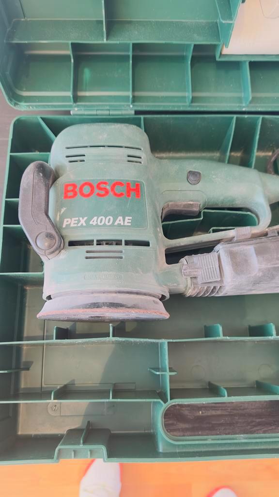 Bosch PEX 400 AE Excentrische Schuurmachine, Doe-het-zelf en Verbouw, Gereedschap | Schuurmachines, Gebruikt, Excentrische schuurmachine