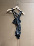 Badpak zwart zilver Maat 36, Ophalen of Verzenden, Zo goed als nieuw, Zwart, Badpak