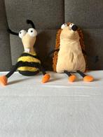 Handpoppen Egel en Bij (Bollo), Kinderen en Baby's, Speelgoed | Knuffels en Pluche, Ophalen of Verzenden, Zo goed als nieuw, Overige typen