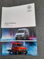 Franstalige handleiding/instructieboekje Vw Crafter 2018., Ophalen of Verzenden