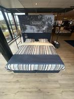 Pullman Boxspring Cleveland - 180 x 210cm, Ophalen, Blauw, 210 cm, 180 cm