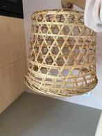 Rieten Bamboe Mand / Lamp, Gebruikt, Mand, Rond, Ophalen of Verzenden