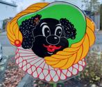 Vintage Etalage Zwarte Piet ( dubbelzijdig), Ophalen of Verzenden, Gebruikt
