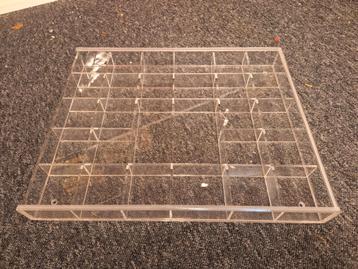 3 plexiglas vakken bakken 40x30 cm in één koop  beschikbaar voor biedingen