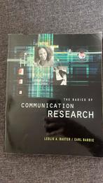 The Basics of Communication Research, Ophalen of Verzenden, Zo goed als nieuw, Earl Babbie