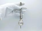 Zilveren jasseronketting met 18e eeuwse hanger, 66,5 cm., Sieraden, Tassen en Uiterlijk, Antieke sieraden, Verzenden, Zilver, Hanger
