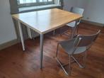 Tafel 120x80 en 2 stoelen gratis ophalen, Huis en Inrichting, Tafels | Eettafels, Ophalen, Gebruikt, 100 tot 150 cm, 50 tot 100 cm